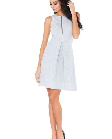 Chic Zippered Knit Dress for Everyday Elegance