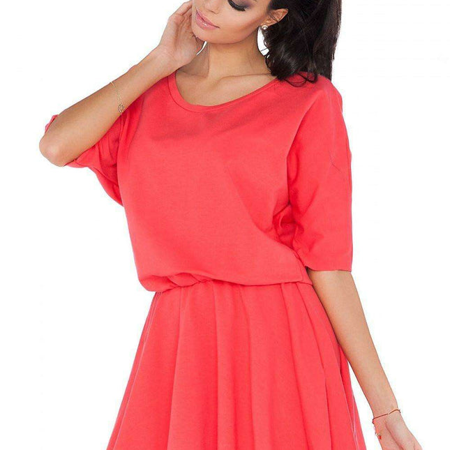 Trendy Raw Edge Knit Casual Dress