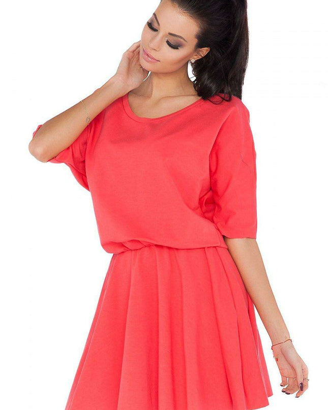 Trendy Raw Edge Knit Casual Dress