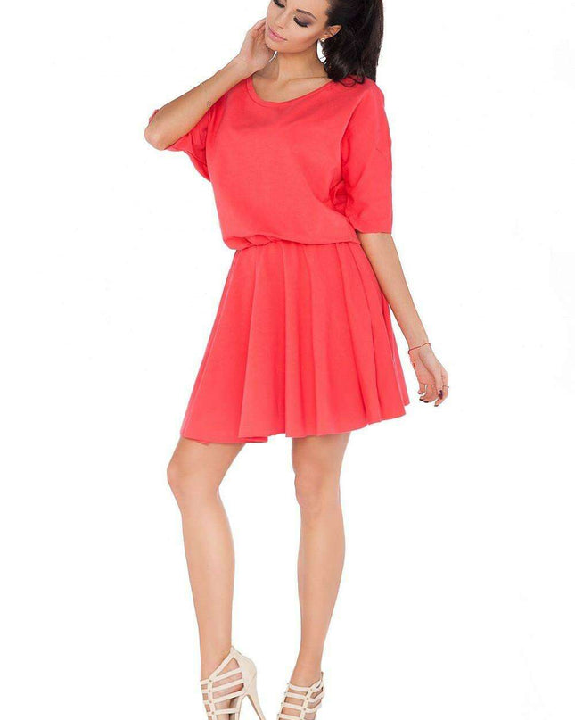 Trendy Raw Edge Knit Casual Dress