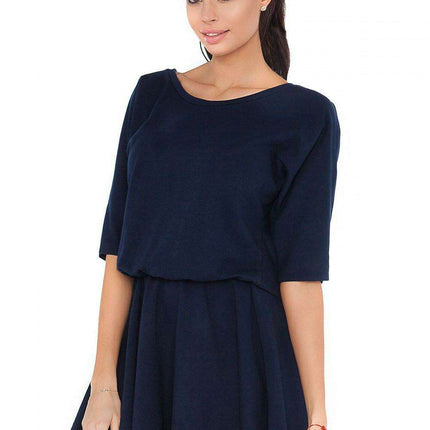 Trendy Raw Edge Knit Casual Dress