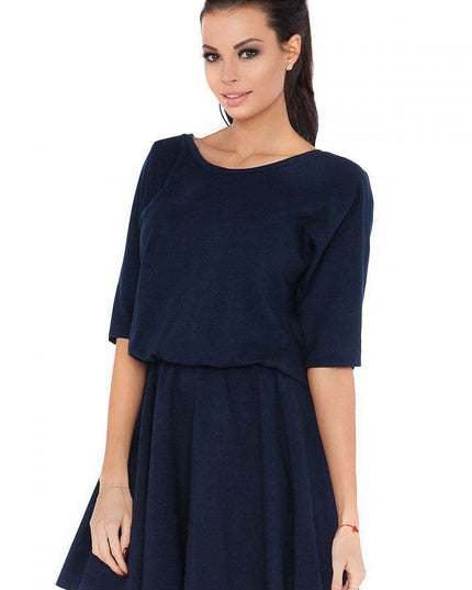 Trendy Raw Edge Knit Casual Dress
