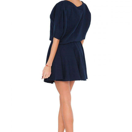 Trendy Raw Edge Knit Casual Dress