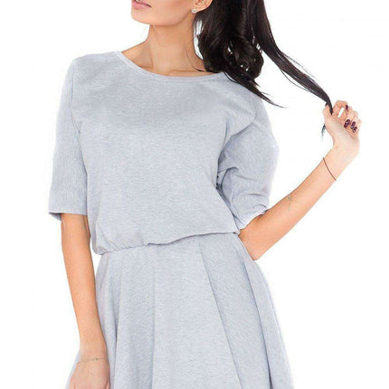 Trendy Raw Edge Knit Casual Dress