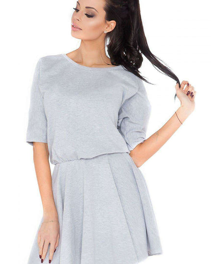Trendy Raw Edge Knit Casual Dress