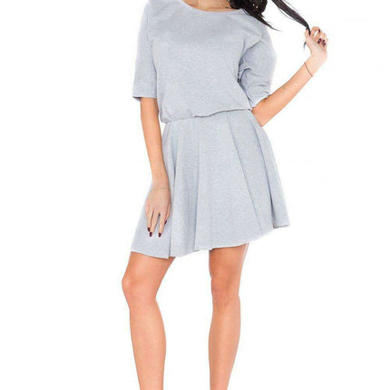Trendy Raw Edge Knit Casual Dress