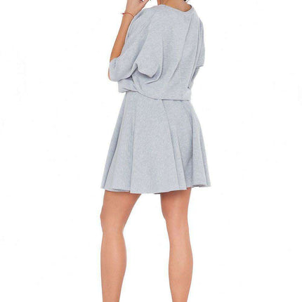 Trendy Raw Edge Knit Casual Dress