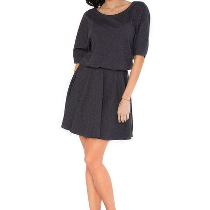 Trendy Raw Edge Knit Casual Dress