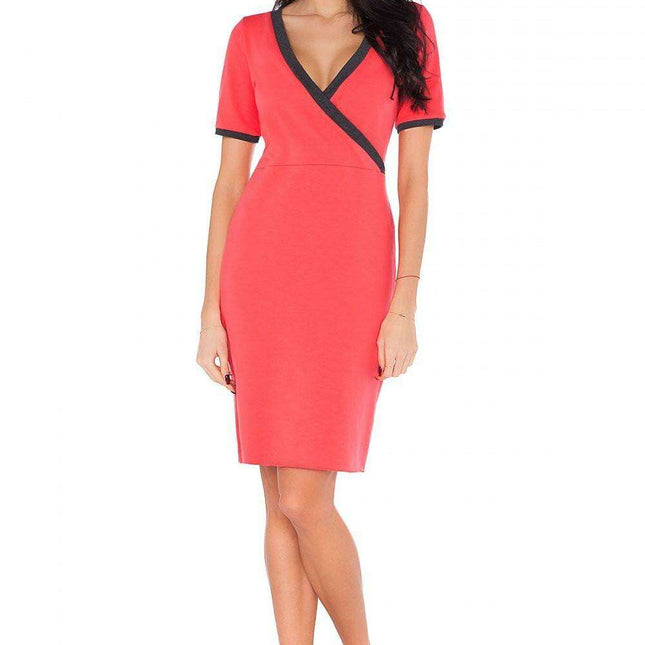 Chic Envelope Front Knit Dress