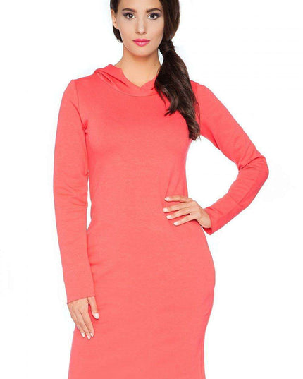 Cozy Hooded Sweatshirt Dress