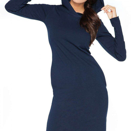 Cozy Hooded Sweatshirt Dress