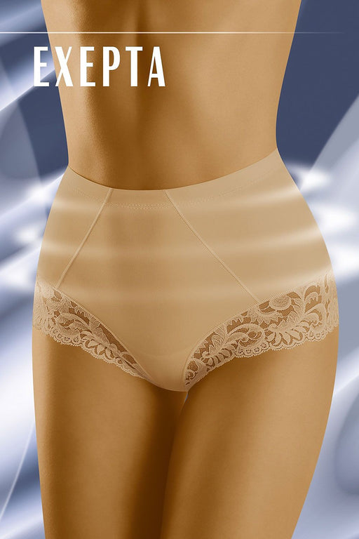 Lace-Embellished High-Waisted Shaping Panties for Silhouette Enhancement