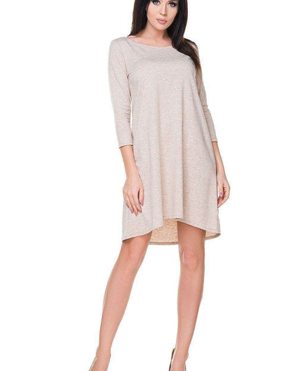 Chic Flare Hem Dress with Round Neckline from the Tessita Collection