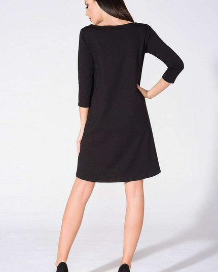 Chic Flared Daydress in Premium Viscose Blend by Tessita