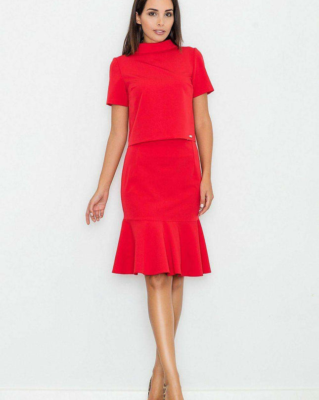 Sophisticated Layered Turtleneck Blouse with Elegant Zipper Detail