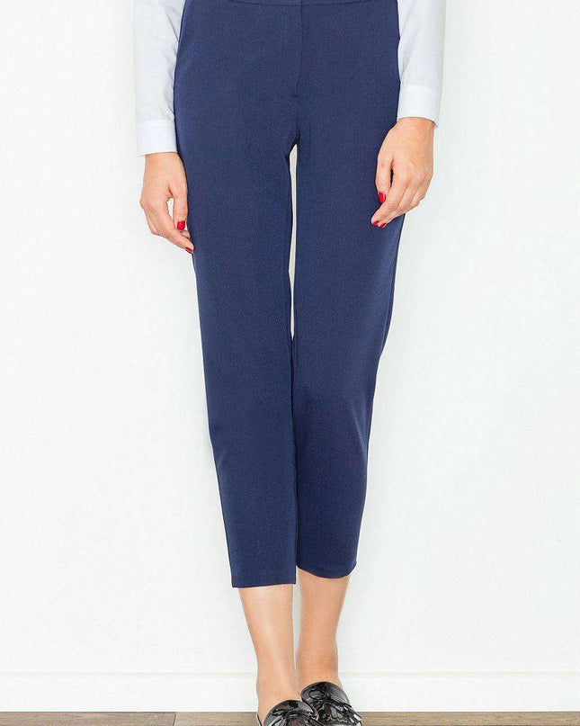 Sophisticated High Waist Women's Trousers: Modern Elegance with Practical Pockets