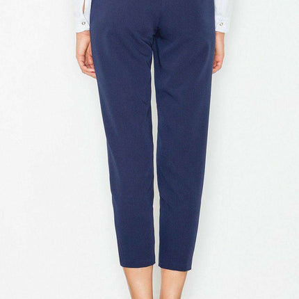 Sophisticated High Waist Women's Trousers: Modern Elegance with Practical Pockets