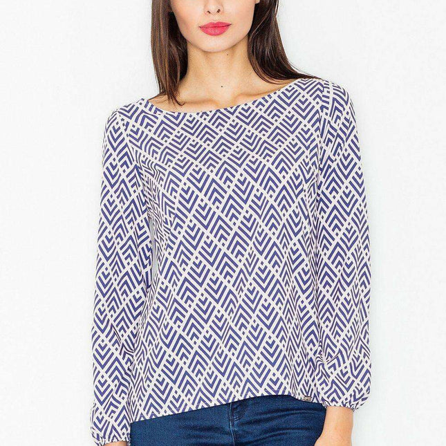 Timeless Elegance Long Sleeve Blouse - Sizes for Every Body Type