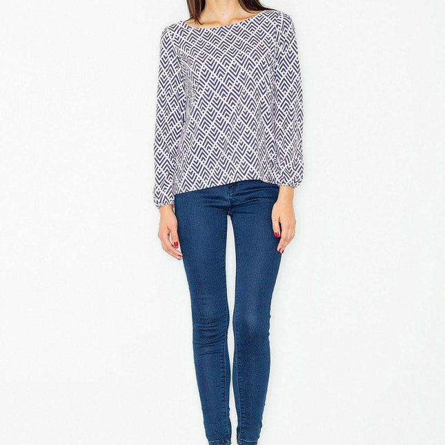 Timeless Elegance Long Sleeve Blouse - Sizes for Every Body Type