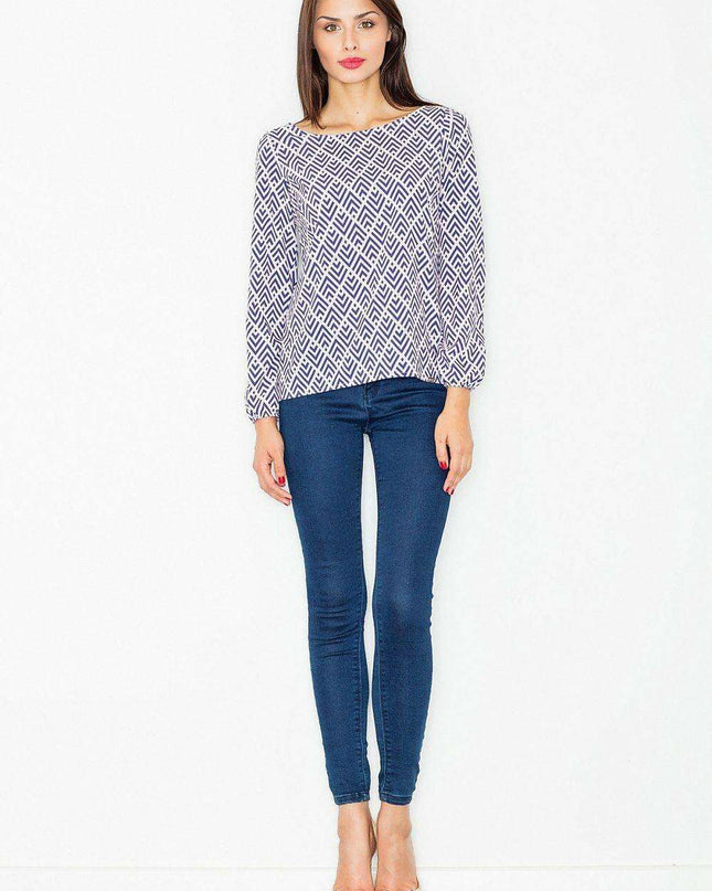 Timeless Elegance Long Sleeve Blouse - Sizes for Every Body Type