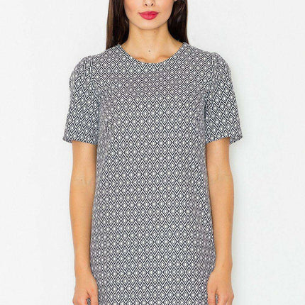 Chic Black Flared Sleeve Day Dress - Essential Fashion Piece by Figl