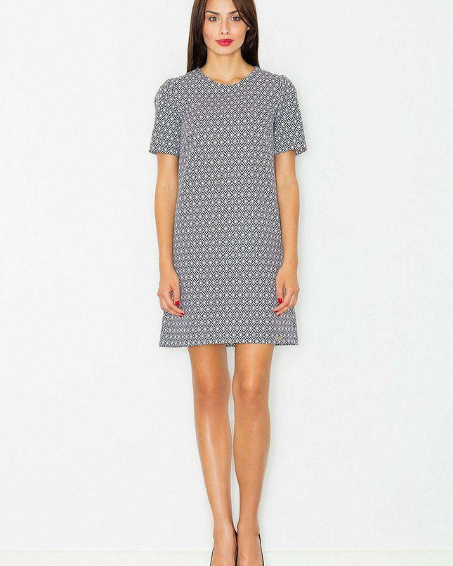 Chic Black Flared Sleeve Day Dress - Essential Fashion Piece by Figl