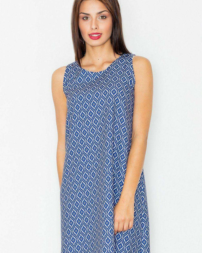 Chic Flare Sleeveless Day Dress - Style 77083