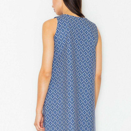 Chic Flare Sleeveless Day Dress - Style 77083