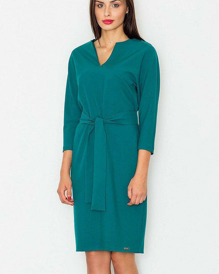 Elegant Kimono Sleeve Midi Dress by Figl - Style 77106