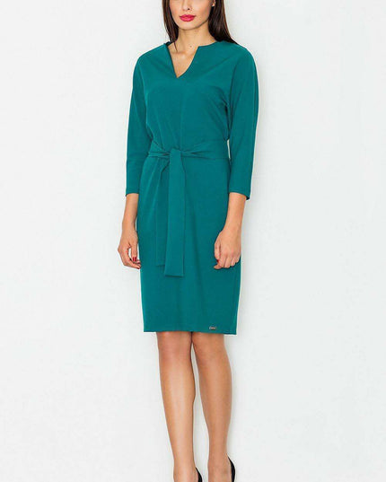 Elegant Kimono Sleeve Midi Dress by Figl - Style 77106