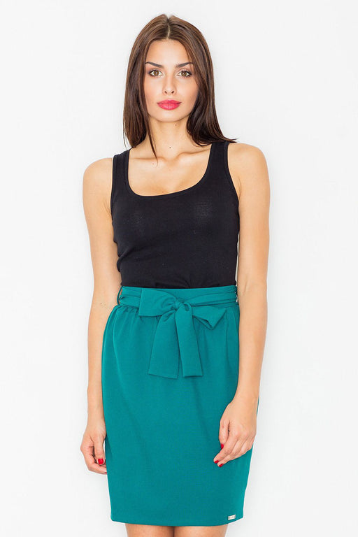 Chic Tie-Waist Pencil Skirt with Sash Accent by Figl