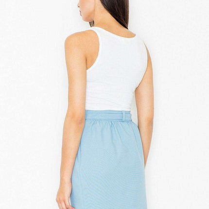 Elegant Black Pencil Skirt with Trendy Waist Sash