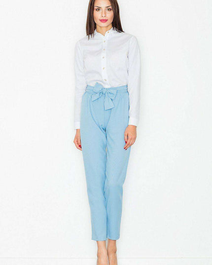 Sophisticated High-Waisted Trousers for Women with Stylish Accents