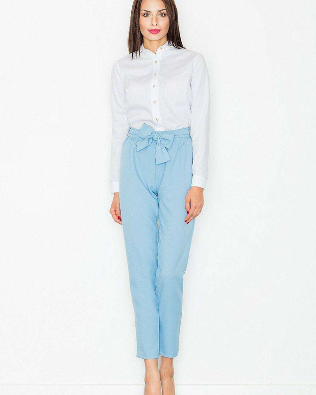 Sophisticated High-Waisted Trousers for Women with Stylish Accents