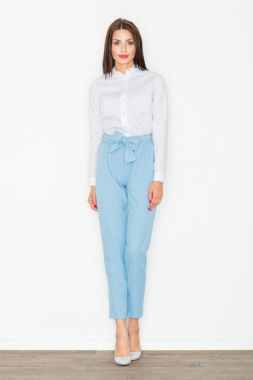 Sophisticated High-Waisted Women's Trousers with Stylish Detailing