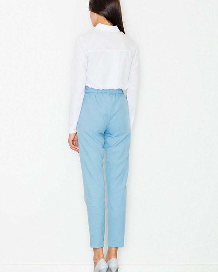 Sophisticated High-Waisted Trousers for Women with Stylish Accents