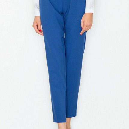 Chic High-Waisted Trousers with Adjustable Belt for Effortless Elegance