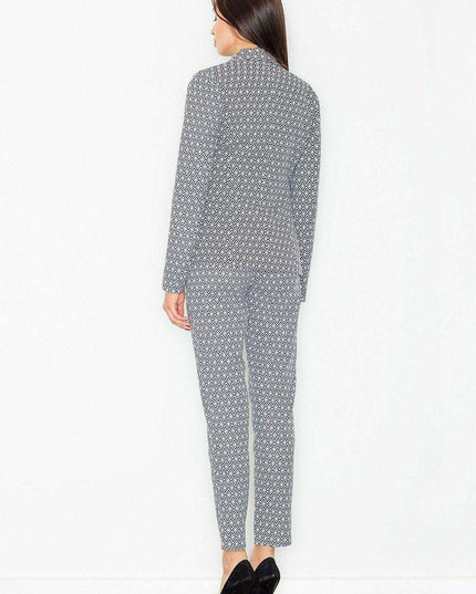 Chic Floral One-Button Blazer