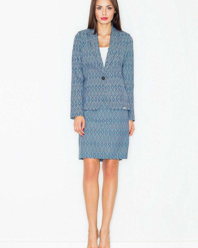 Chic Printed Pencil Skirt with Hidden Zip - Available in Multiple Sizes