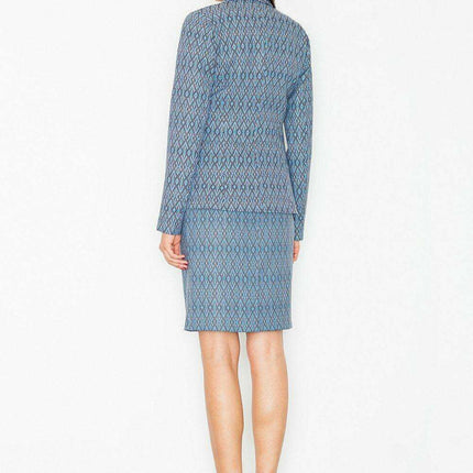 Chic Printed Pencil Skirt with Hidden Zip - Available in Multiple Sizes