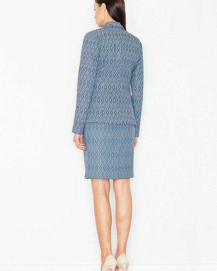 Chic Printed Pencil Skirt with Hidden Zip - Available in Multiple Sizes