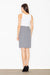 Elegant Patterned Pencil Skirt with Concealed Zipper - Various Size Options Available
