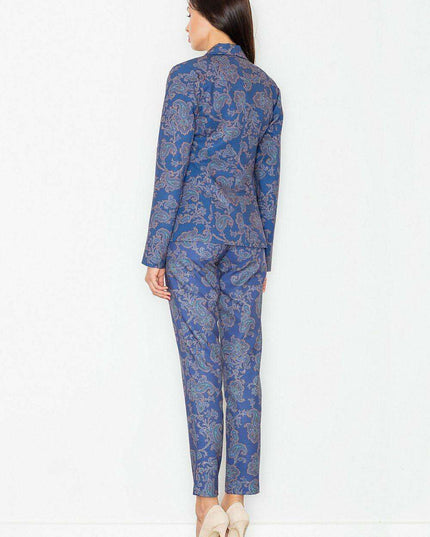 Vibrant High-Waisted Trousers - Stylish Prints in S/M/L/XL - Premium Polyester Blend