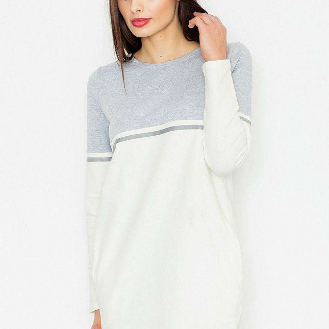 Chic Patterned Cotton Daydress with Functional Side Pockets