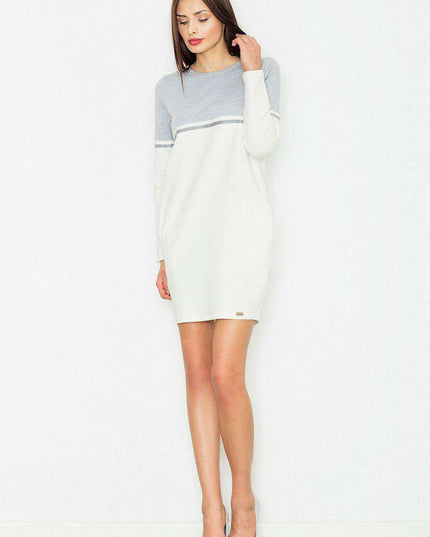 Chic Patterned Cotton Daydress with Functional Side Pockets