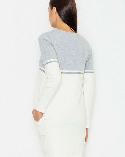 Chic Patterned Cotton Daydress with Functional Side Pockets