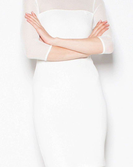 Ethereal Sheer Evening Dress with Elegant Slit