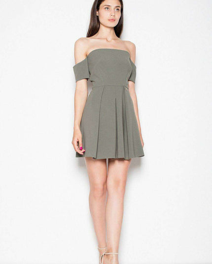 Elegant Waist-Cut Mini Dress by Venaton