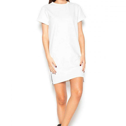 Sophisticated Casual Zip-Up Sweater Dress by Katrus