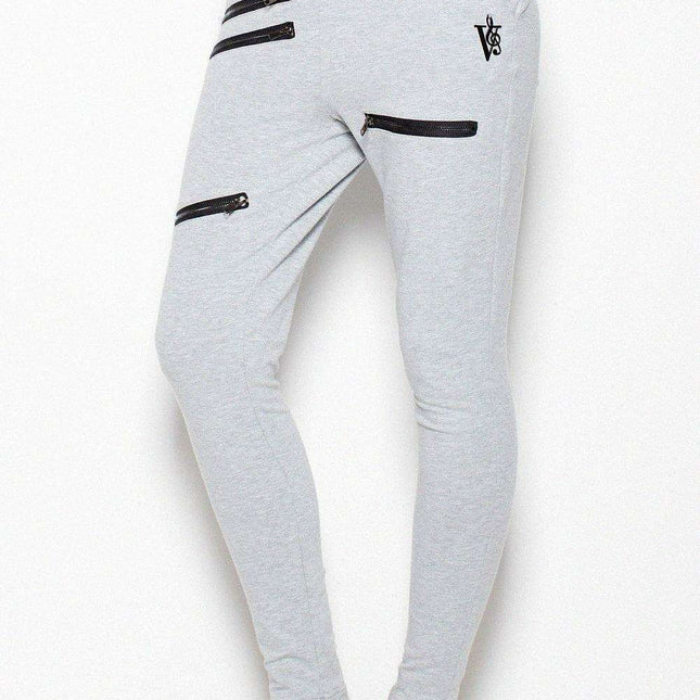 Chic Tapered Joggers with Modern Zipper Details